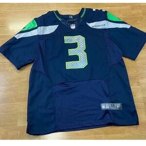 Seattle Seahawks Russel Wilson #3 Jersey Men size 52 Stitched,Blue Navy